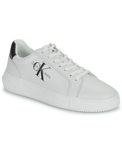 Baskets basses hommes Calvin Klein Jeans CHUNKY CUPSOLE MONO LTH Blanc