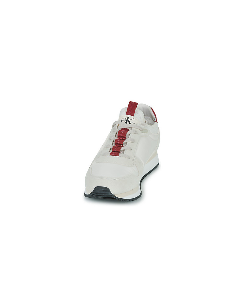 Calvin Klein Jeans RUNNER LACEUP SNEAKE Blanc - Chaussures Basket Femme  49,00 €