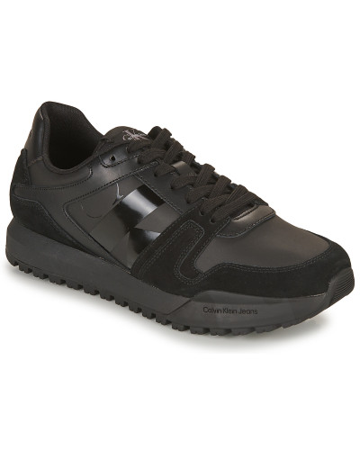 Baskets basses hommes Calvin Klein Jeans TOOTHY RUN LACEUP LOW LTH MIX Noir