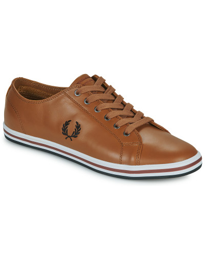 Baskets basses hommes Fred Perry KINGSTON LEATHER Marron
