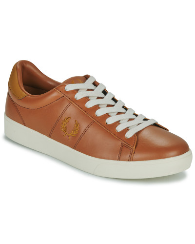 Baskets basses hommes Fred Perry SPENCER LEATHER Marron