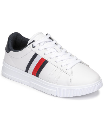 Baskets basses hommes Tommy Hilfiger SUPERCUP LEATHER Blanc