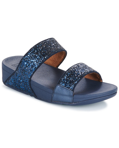 Sandales femmes FitFlop Lulu Glitter Slides Bleu