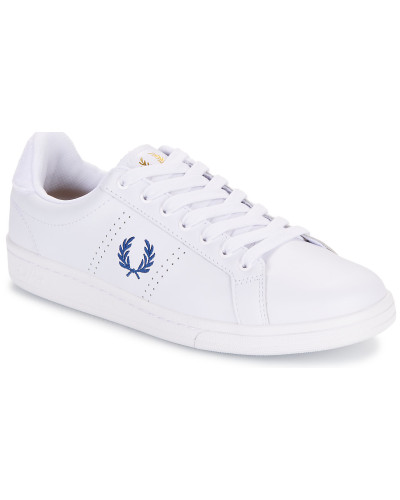 Baskets basses hommes Fred Perry B721 Leather / Towelling Blanc