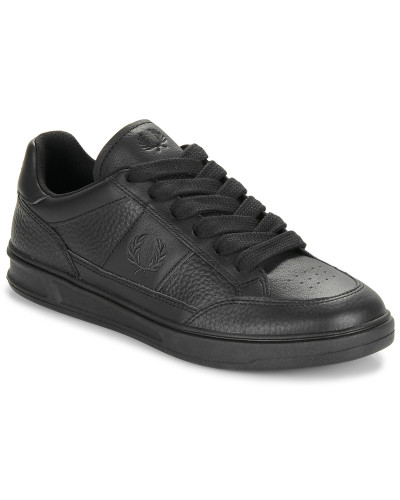 Baskets basses hommes Fred Perry B440 TEXTURED Leather Noir