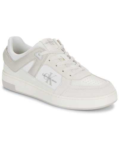 Baskets basses hommes Calvin Klein Jeans BASKET CUP LOW LACEUP LTH ML MTR Blanc