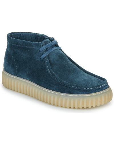 Baskets montantes hommes Clarks Torhill Hi Bleu