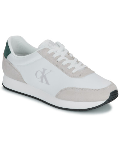 Baskets basses hommes Calvin Klein Jeans RETRO RUNNER ICONIC SNK Blanc