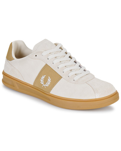 Baskets basses hommes Fred Perry B4 SUEDE Beige