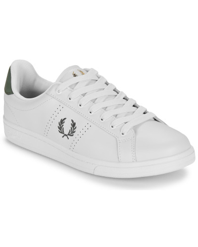 Baskets basses hommes Fred Perry B721 LEATHER Blanc