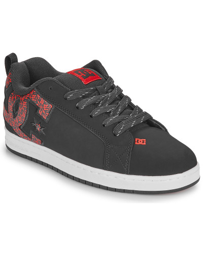 Baskets basses hommes DC Shoes COURT GRAFFIK Noir