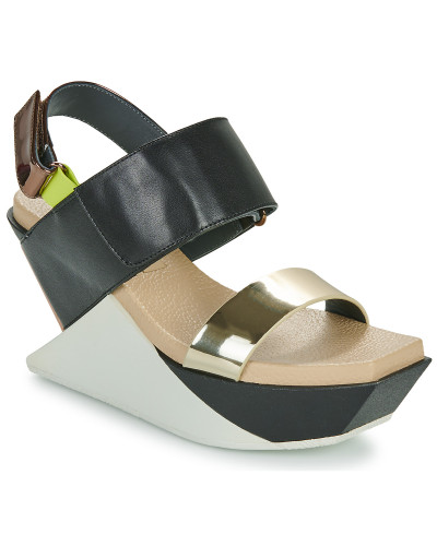 Sandales femmes United nude DELTA WEDGE SANDAL Noir