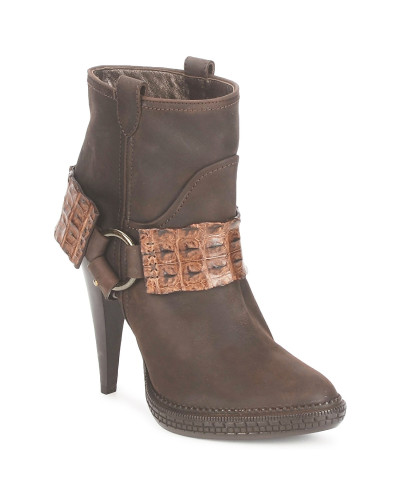 Bottines femmes Roberto Cavalli QPS577-PK206 Marron