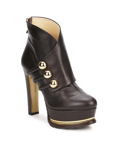 Bottines femmes Moschino MA2104 Marron