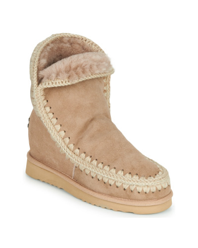 Boots femmes Mou ESKIMO INNER WEDGE SHORT Beige