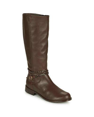 Bottes femmes So Size BERTOU Marron