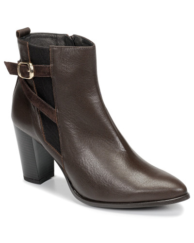 Bottines femmes So Size AURELIO Marron