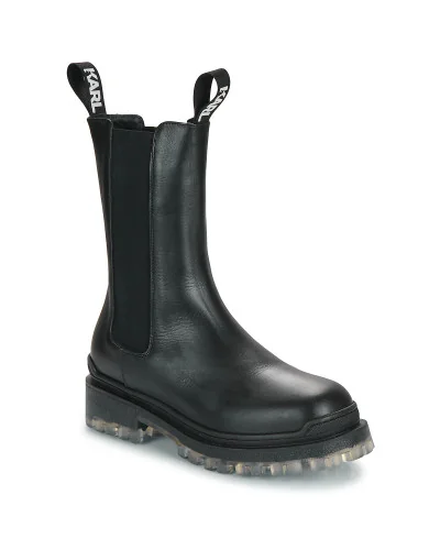 Boots femmes Karl Lagerfeld BIKER II LONG GORE BOOT Noir