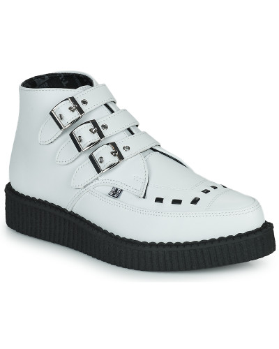 Boots femmes TUK POINTED CREEPER 3 BUCKLE BOOT Blanc