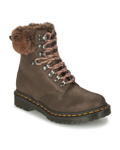 Boots femmes Dr. Martens 1460 SERENA COLLAR Marron