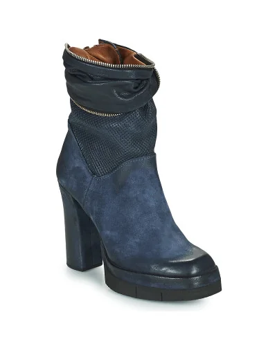 Bottines femmes Airstep / A.S.98 BLOC ZIP Bleu