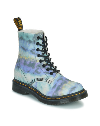 Boots femmes Dr. Martens 1460 PASCAL PURPLE SUMMER TYE AND DYE Bleu