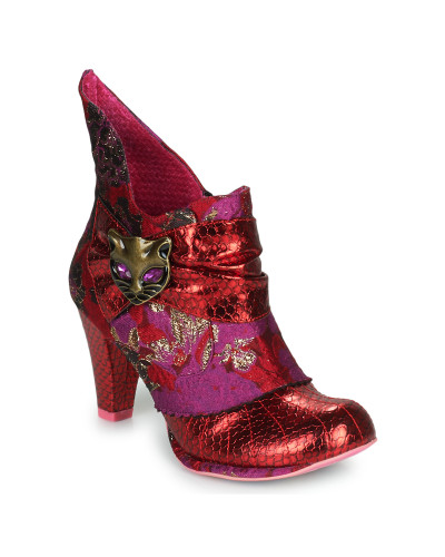 Bottines femmes Irregular Choice MIAOW Rouge