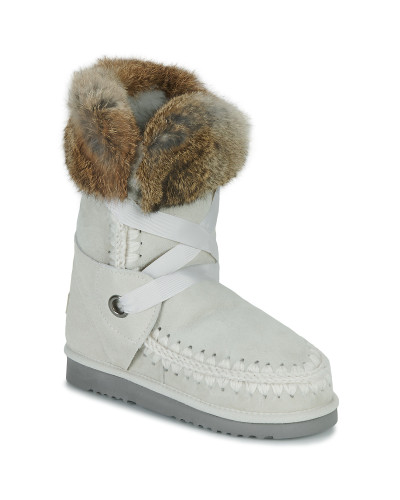 Boots femmes Mou ESKIMO LACE FUR Beige