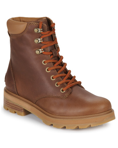 Boots femmes Sorel LENNOX LACE STKD WP Marron