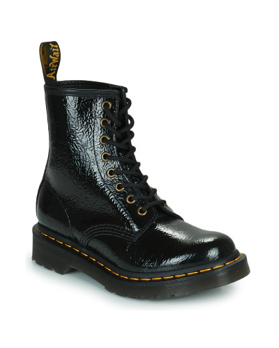 Boots femmes Dr. Martens 1460 DISTRESSED PATENT Noir