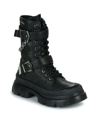 Boots femmes Karl Lagerfeld TREKKA MAX Hi Buckle Boot Noir