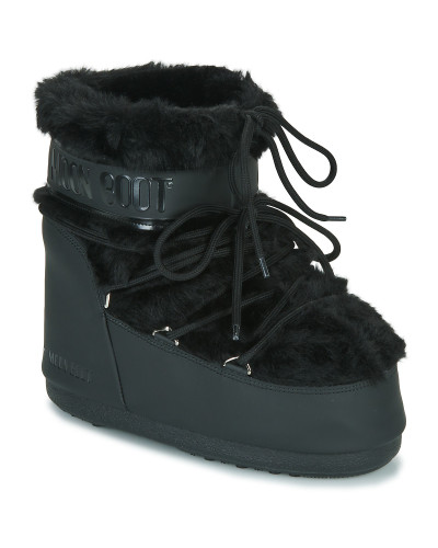 Bottes neige femmes Moon Boot MOON BOOT ICON LOW FAUX FUR Noir