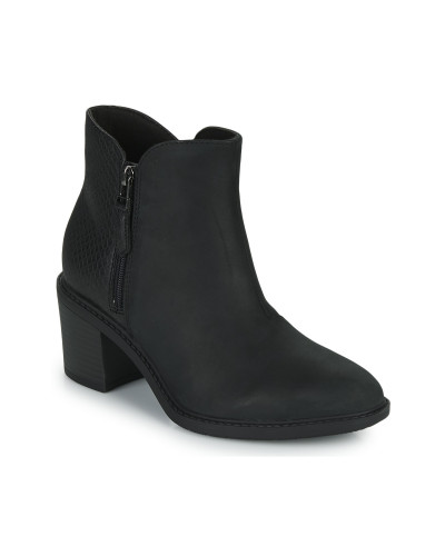 Bottines femmes Clarks SCENE ZIP Noir