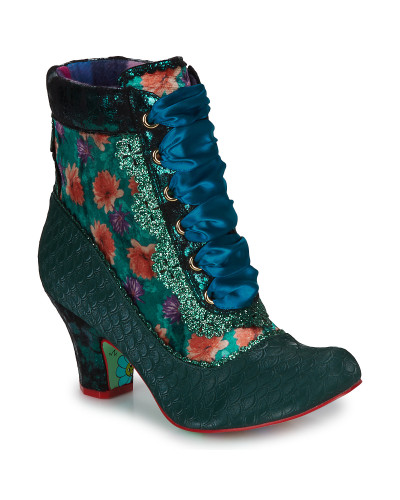 Bottines femmes Irregular Choice HELLO THERE Vert