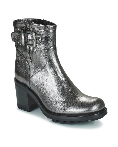 Bottines femmes Freelance JUSTY 7 SMALL GERO BUCKLE Argenté