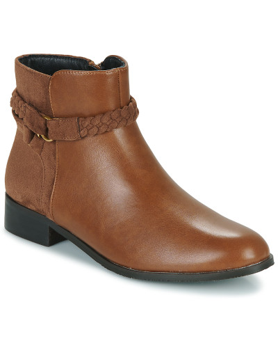 Boots femmes The Divine Factory QL4731-CAMEL Marron