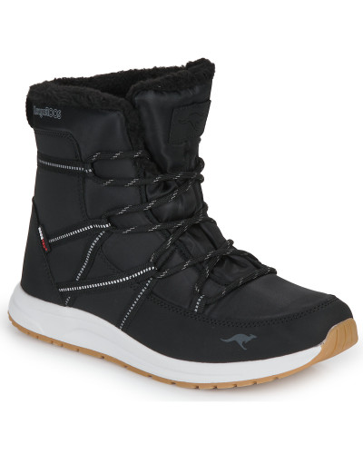 Bottes neige femmes Kangaroos K-WW LEYLA RTX Noir