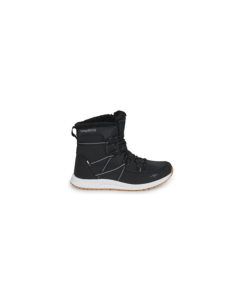 Bottes neige femmes Kangaroos K-WW LEYLA RTX Noir