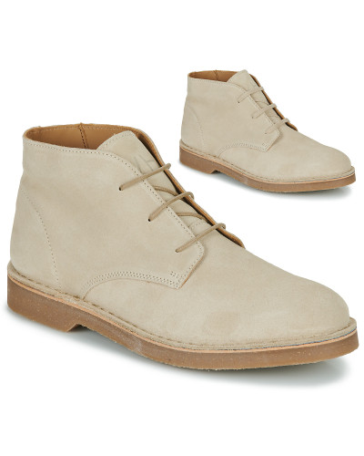 Boots hommes Selected SLHRIGA NEW SUEDE DESERT BOOT Beige