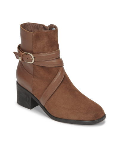 Bottines femmes Tommy Hilfiger ELEVATED ESSENTIAL MIDHEEL BOOT Marron