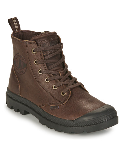 Boots femmes Palladium PAMPA ZIP LTH ESS Marron