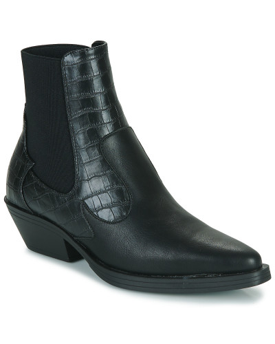 Bottines femmes Only ONLBRONCO-2 SHORT PU COWBOY BOOT Noir