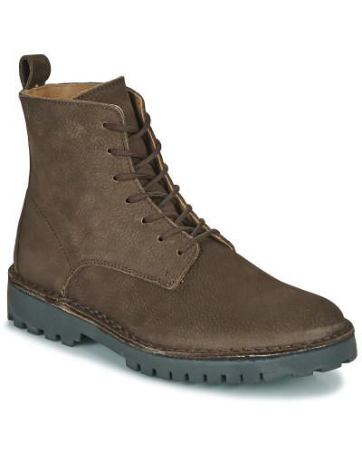 Boots hommes Selected SLHRICKY NUBUCK LACE-UP BOOT B Marron