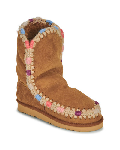 Boots femmes Mou ESKIMO 24 OVERSTICH Marron