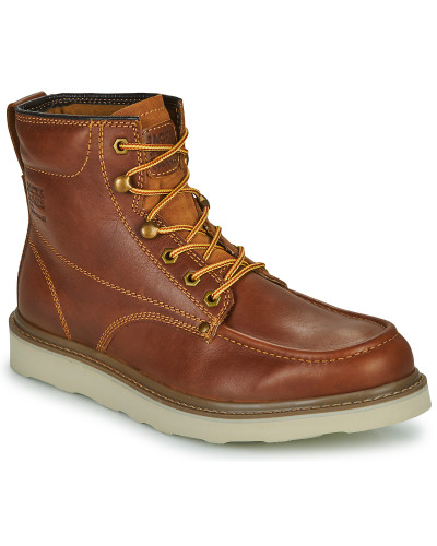 Boots hommes Jack & Jones JFWALDGATE MOC LEATHER BOOT Marron