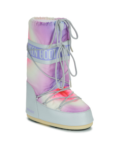 Bottes neige femmes Moon Boot MB ICON TIE DYE Violet