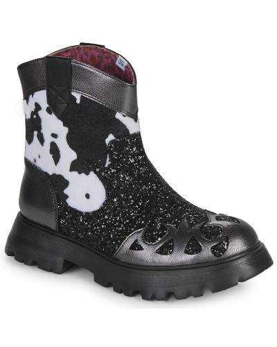 Boots femmes Irregular Choice STEP IN STYLE Noir