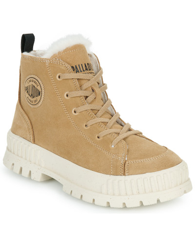 Boots femmes Palladium PALLASHOCK ZIP WARM Beige