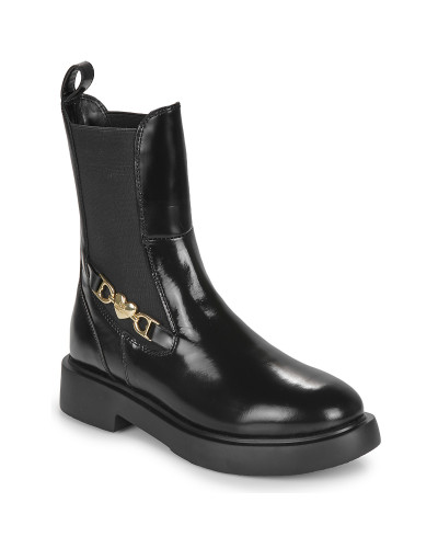 Boots femmes Love Moschino NEW CITY LOVE ANKLE BOOT Noir