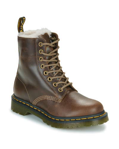 Boots femmes Dr. Martens 1460 Pascal Serena Dark Khaki Orleans Marron